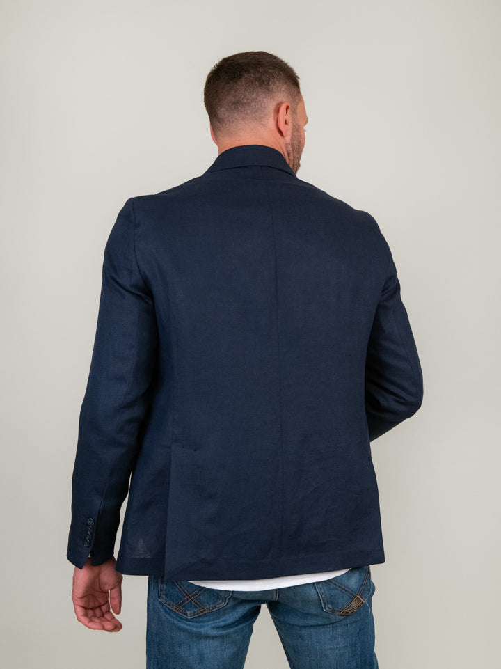 BLAZER IN LINO BLU