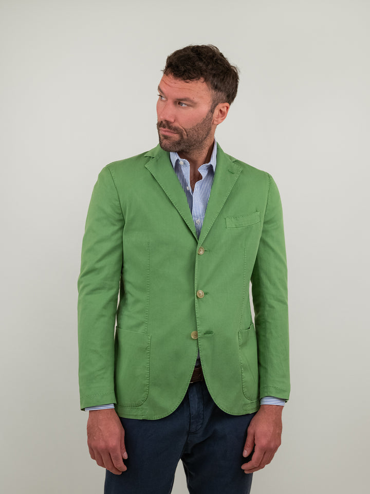 BLAZER IN COTONE VERDE